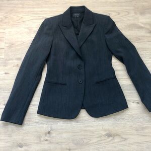Theory Women's Dark grey wool blend Two-Button Blazer size 2